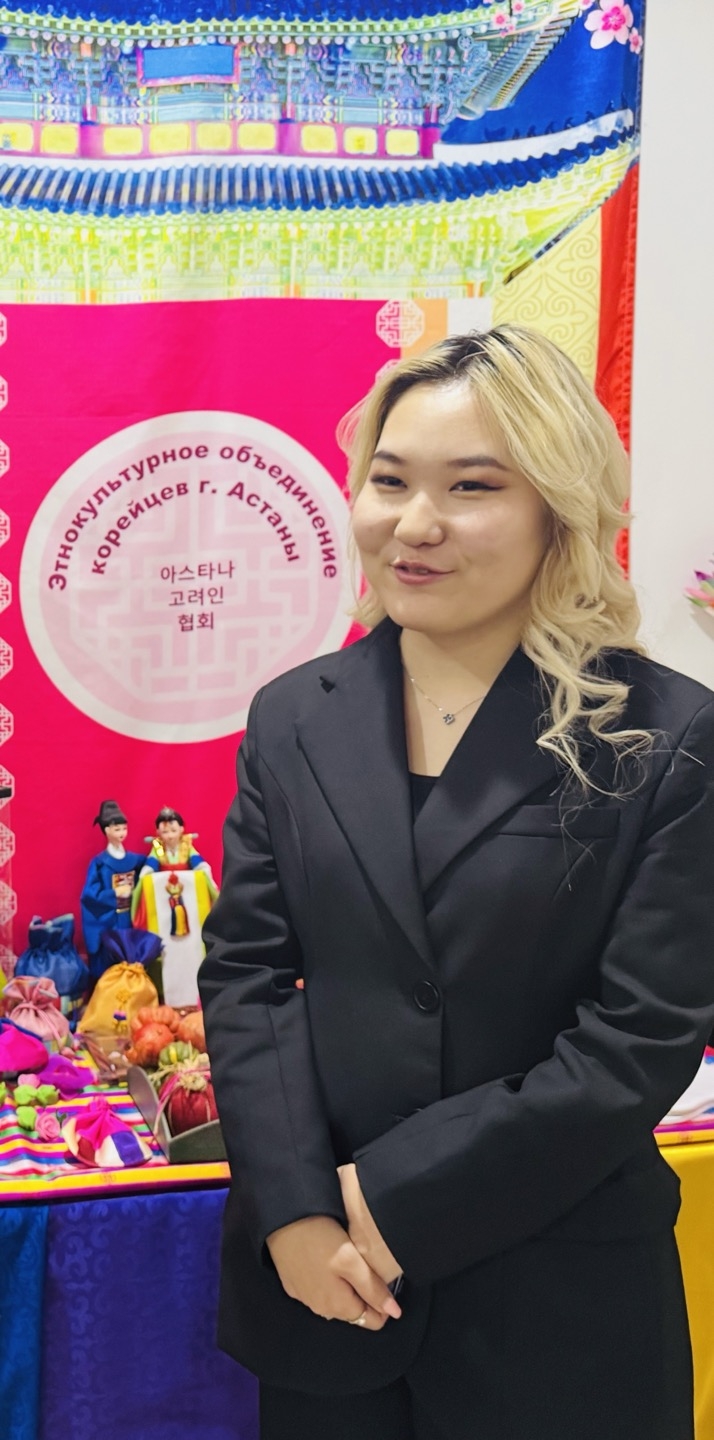 Park Larisa Vladimirevna, acting head of Astana Koryoin Korean Association, located in the House of Friendship in Astana, Kazakhstan speaks in an interview with The Korea Herald on Wednesday. (Sanjay Kumar/ The Korea Herald)