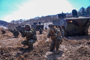 S. Korean, US Marines hold combined arms, infantry drills