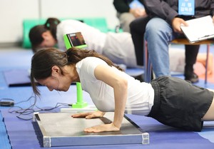 Police hopefuls take on physical challenge