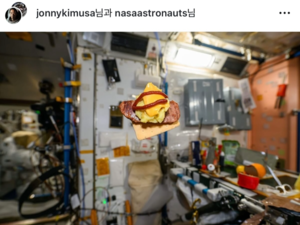ISS astronaut Jonny Kim turns NASA rations into Korean-inspired burger in space